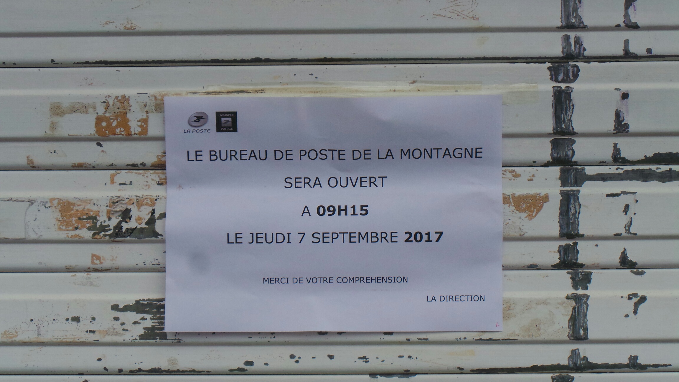 La Montagne : Le bureau de poste du 8e km cambriolé