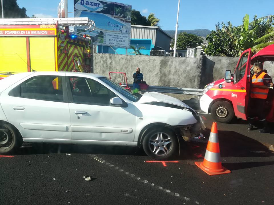 Ste-Marie : 5 blessés dont 1 grave dans un accident