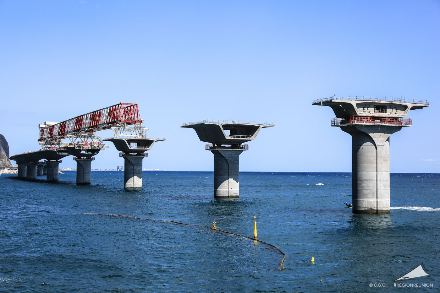 NRL : le bétonnage de la pile 32 en photos