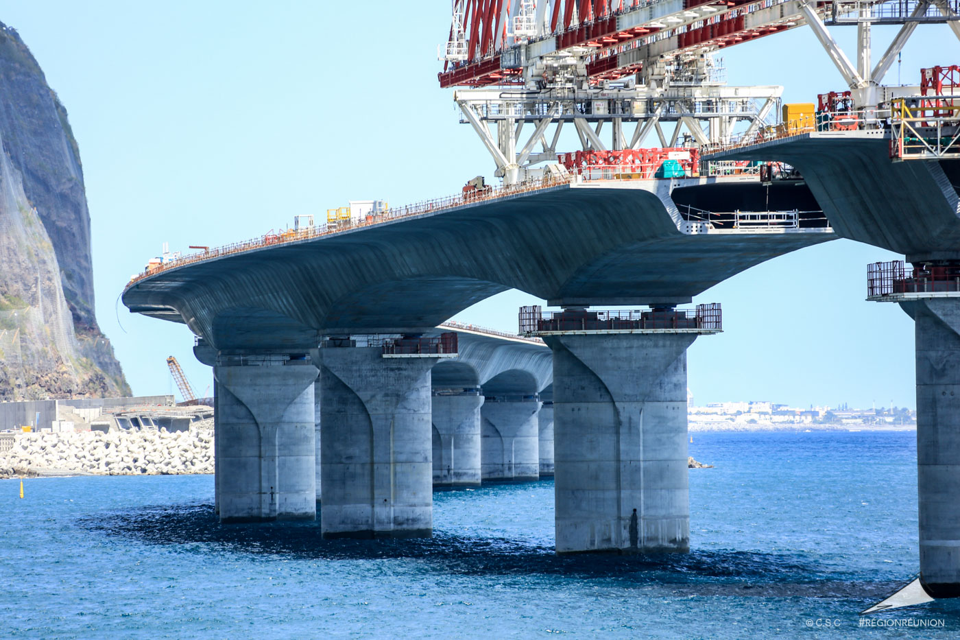 NRL : le bétonnage de la pile 32 en photos