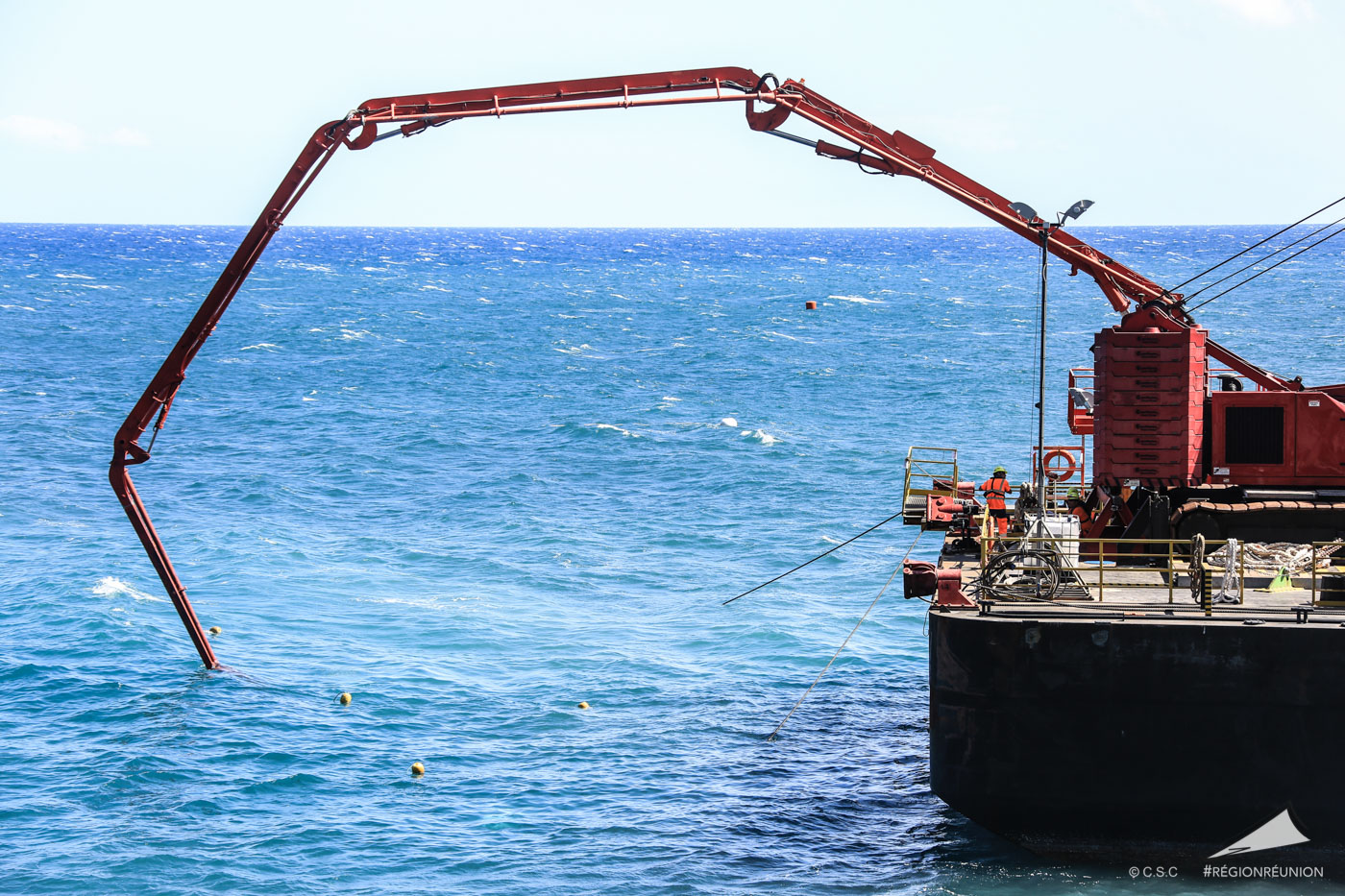 NRL : le bétonnage de la pile 32 en photos