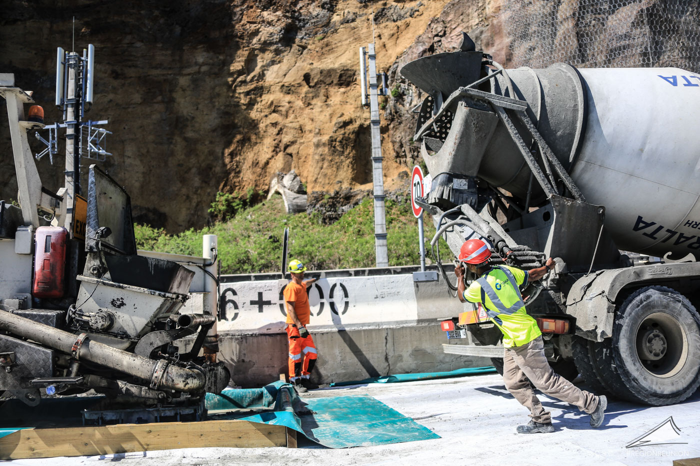 NRL : le bétonnage de la pile 32 en photos