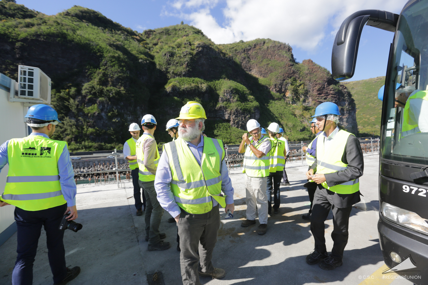 Retour images : Visite du chantier de la NRL par les membres de la BEI