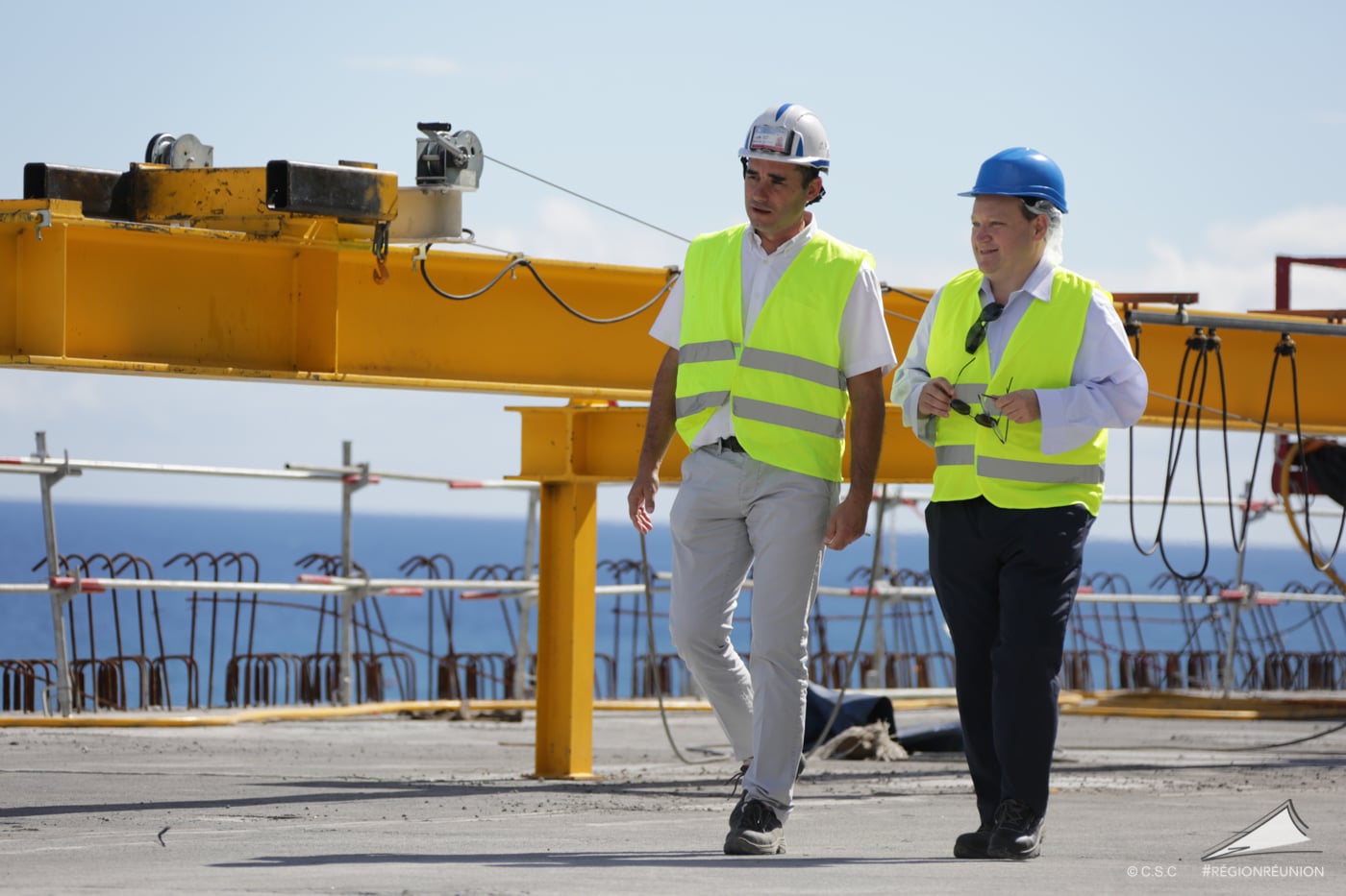 Retour images : Visite du chantier de la NRL par les membres de la BEI