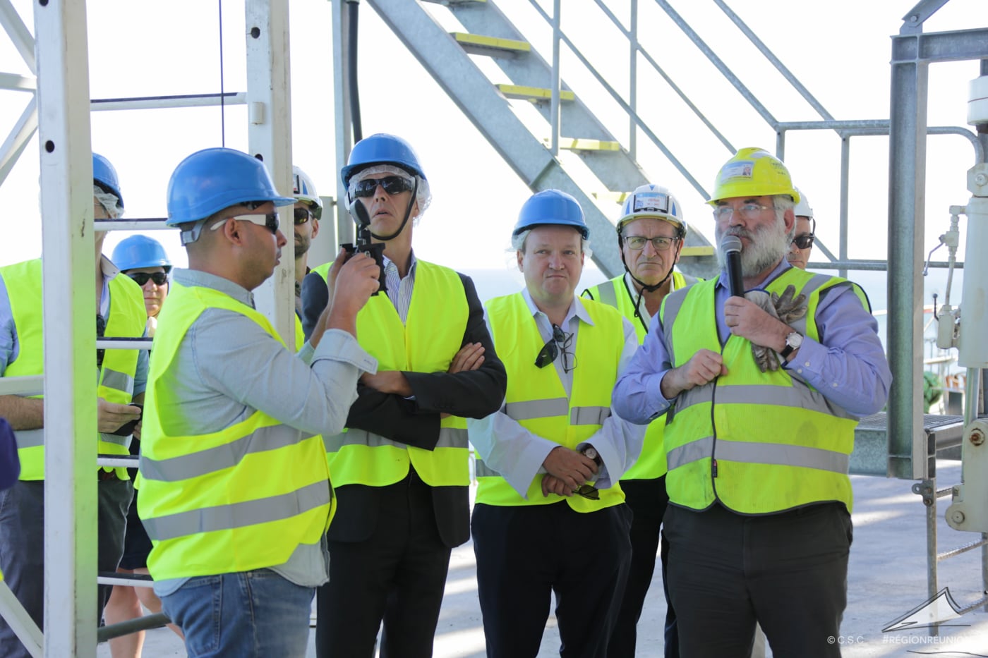 Retour images : Visite du chantier de la NRL par les membres de la BEI