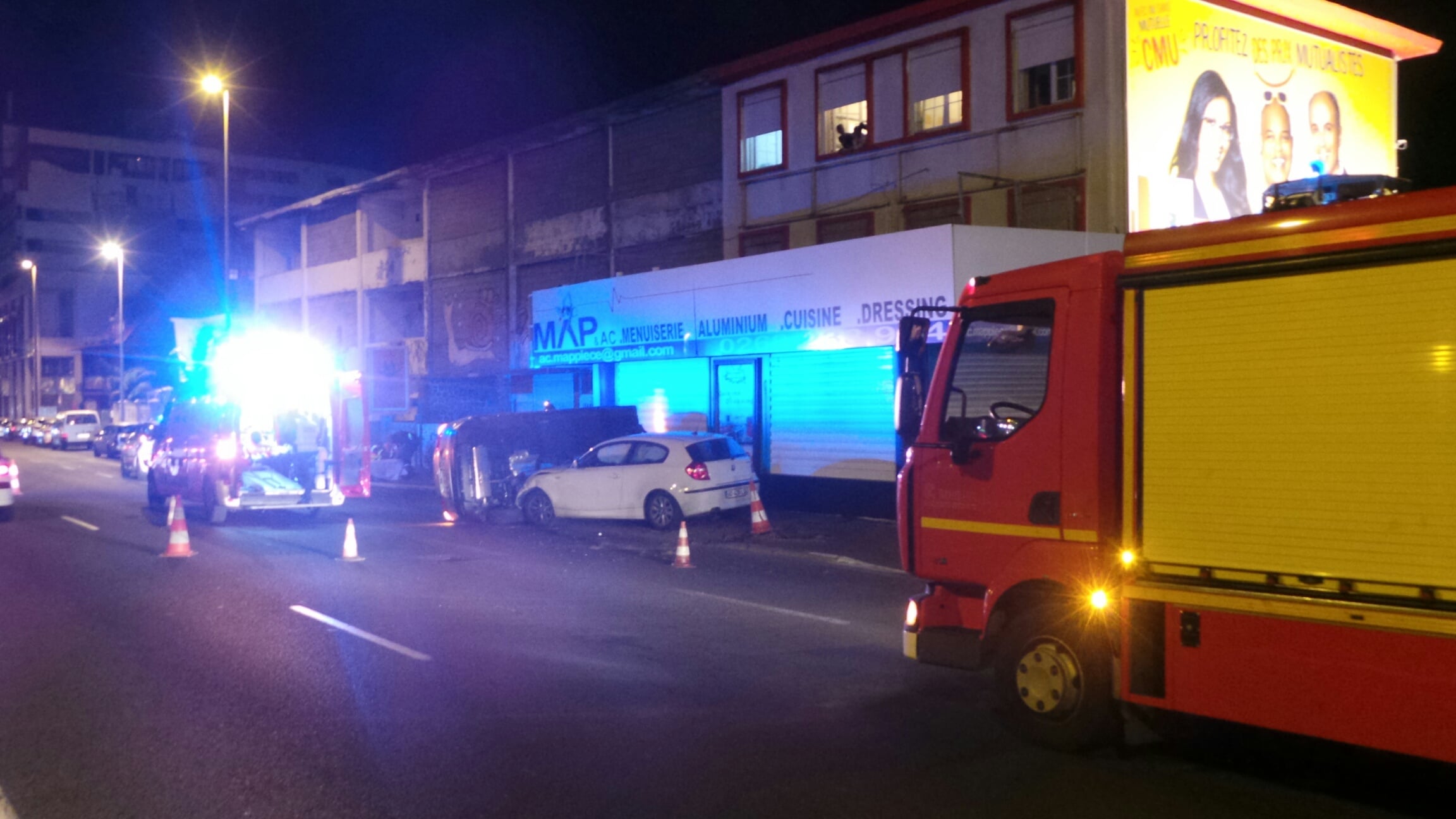 Accident spectaculaire sur le Lancastel