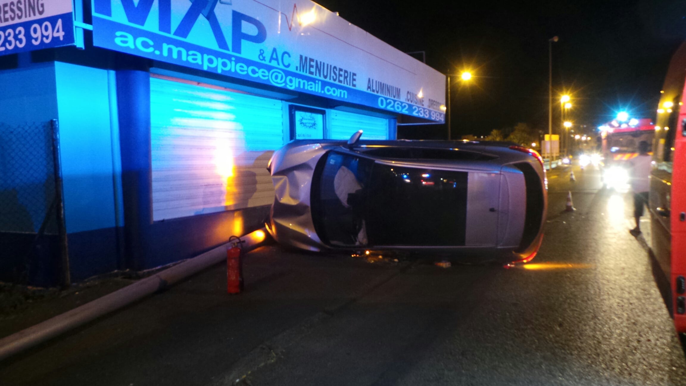 Accident spectaculaire sur le Lancastel