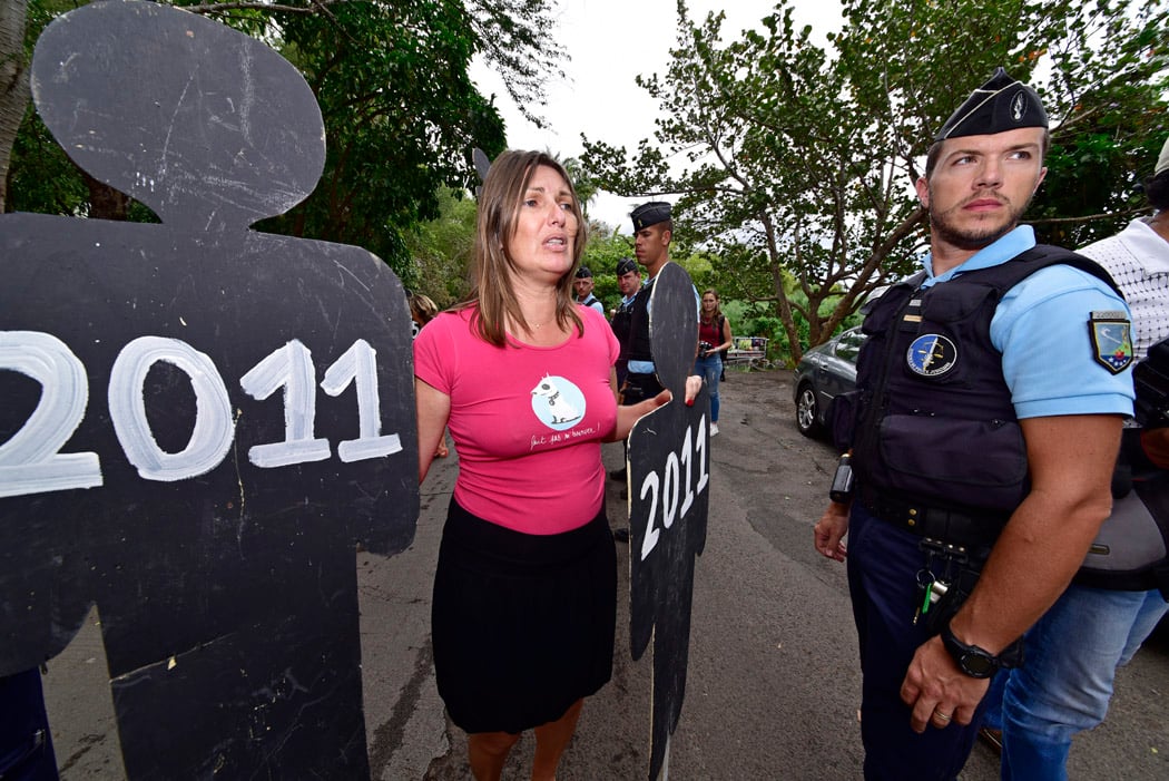 [PHOTOS] Avant Mafate, Annick Girardin en visite à l'Etang Saint-Paul