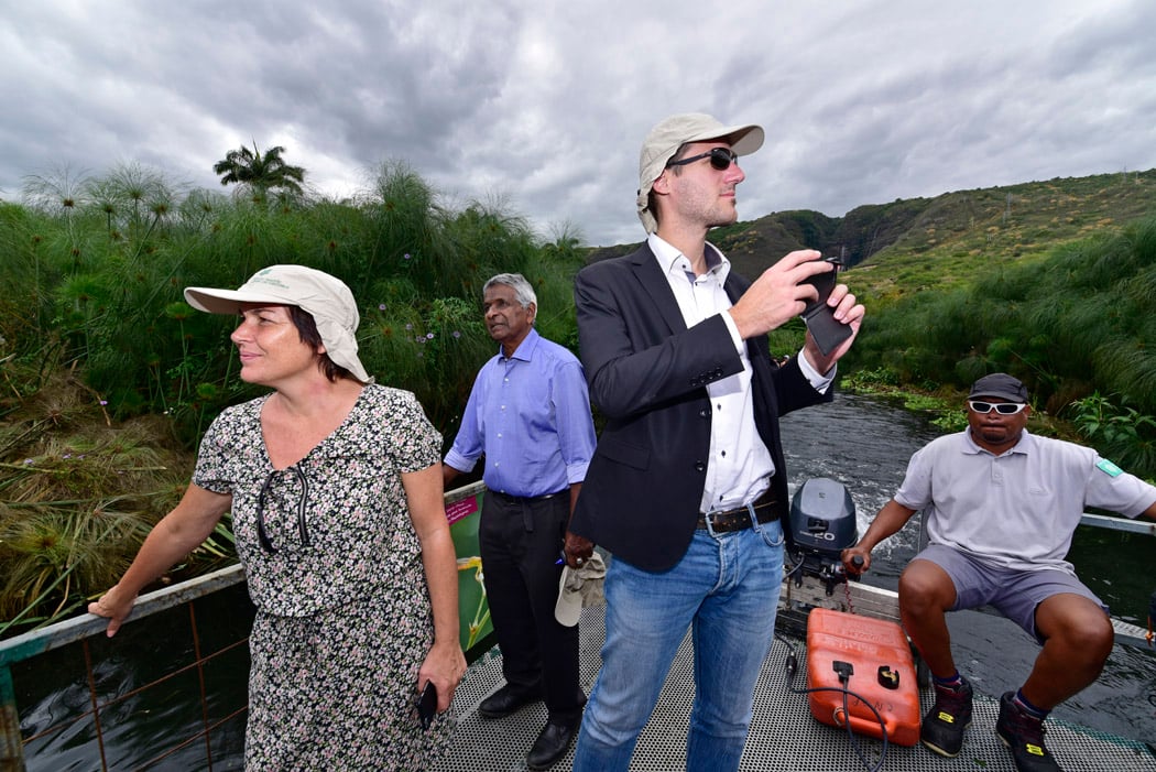 [PHOTOS] Avant Mafate, Annick Girardin en visite à l'Etang Saint-Paul