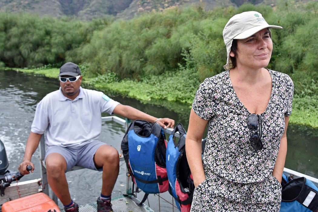 [PHOTOS] Avant Mafate, Annick Girardin en visite à l'Etang Saint-Paul