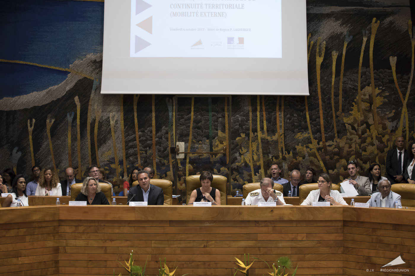 Retour images sur la visite de la ministre des Outre-mer Annick Girardin à la Région