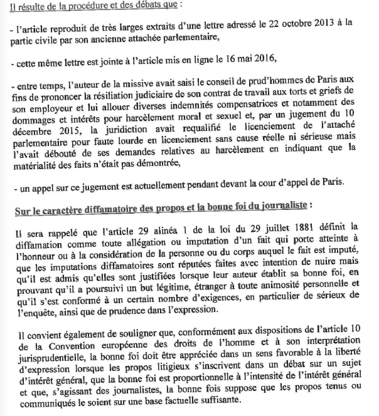 Harcèlement sexuel contre son attachée parlementaire : Thierry Robert perd son procès contre Zinfos