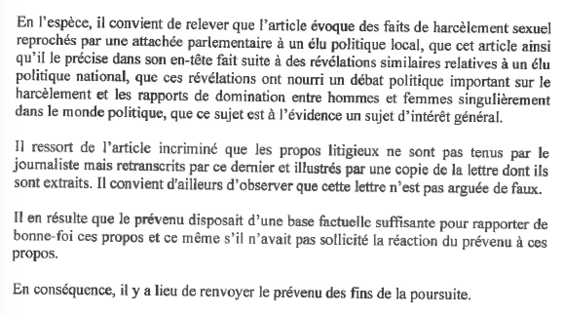 Harcèlement sexuel contre son attachée parlementaire : Thierry Robert perd son procès contre Zinfos