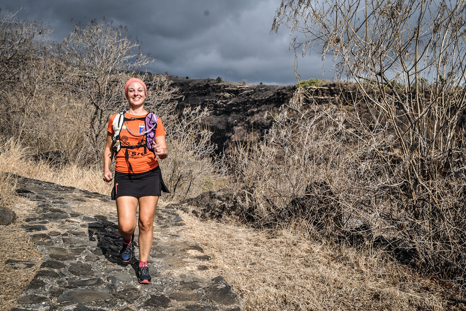 Son premier Grand Raid dédié à Famill'Espoir ! Dossard 1794 : Léa Matet !