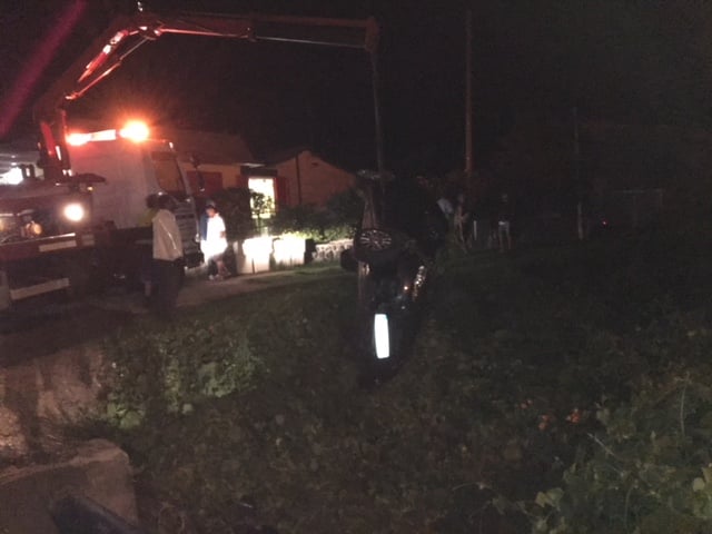 Plaine des Cafres : Une conductrice perd le contrôle et finit sur le toit