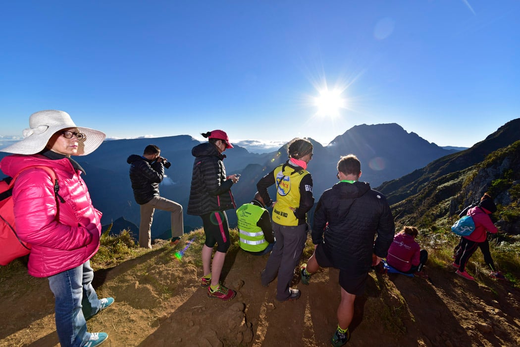 Grand Raid: Les images des coureurs au Maïdo