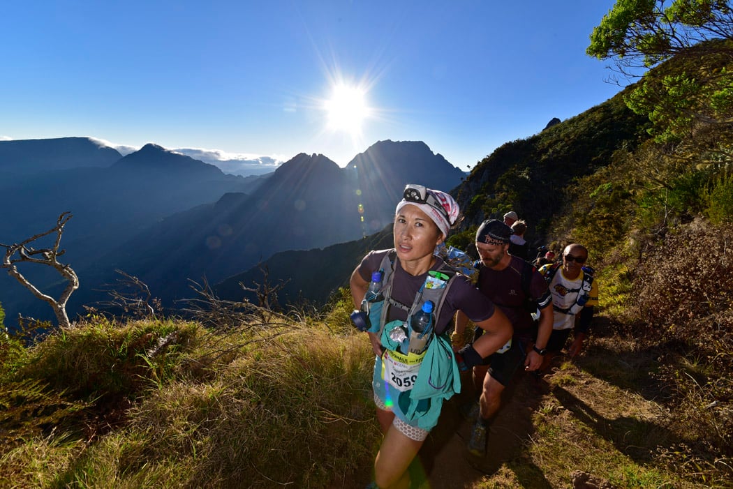 Grand Raid: Les images des coureurs au Maïdo