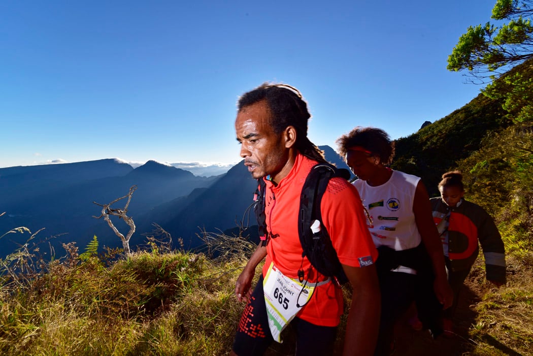 Grand Raid: Les images des coureurs au Maïdo