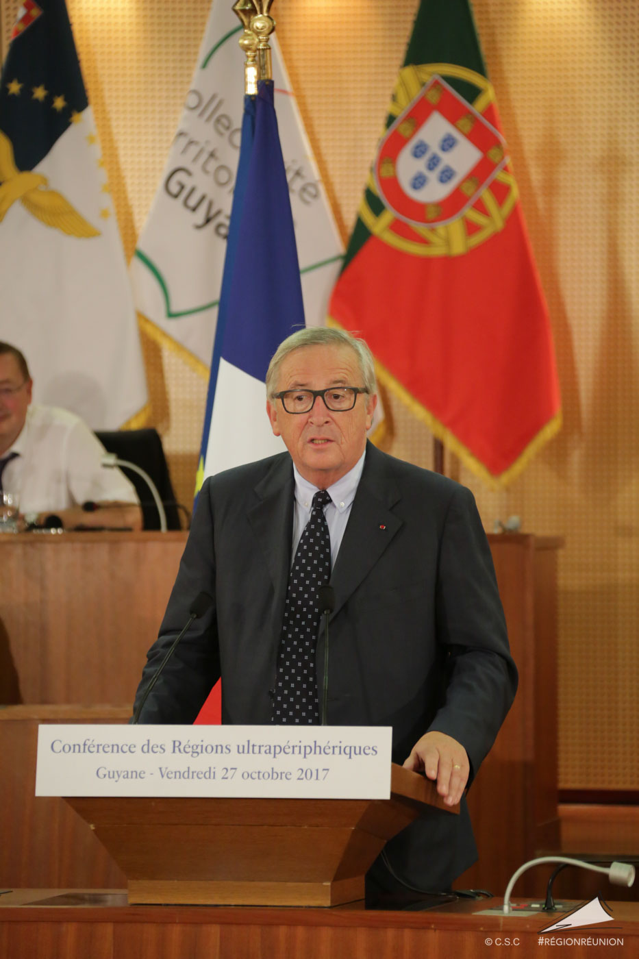 RUP : Didier Robert, Jean-Claude Junker, Emmanuel Macron, présents à la clôture de la 22ème conférence
