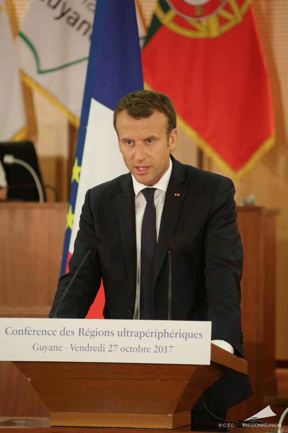 RUP : Didier Robert, Jean-Claude Junker, Emmanuel Macron, présents à la clôture de la 22ème conférence