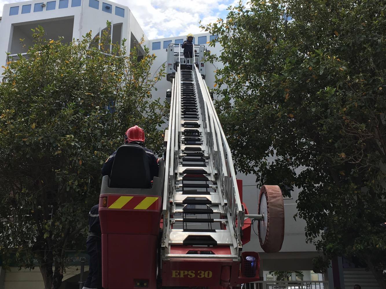 Intervention des pompiers à Plateau-Caillou pour une 