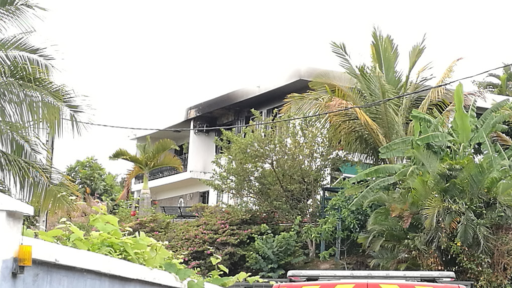 Une villa prend feu à Bellepierre