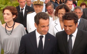 Nicolas Sarkozy à la Palmeraie de Trois-Mares