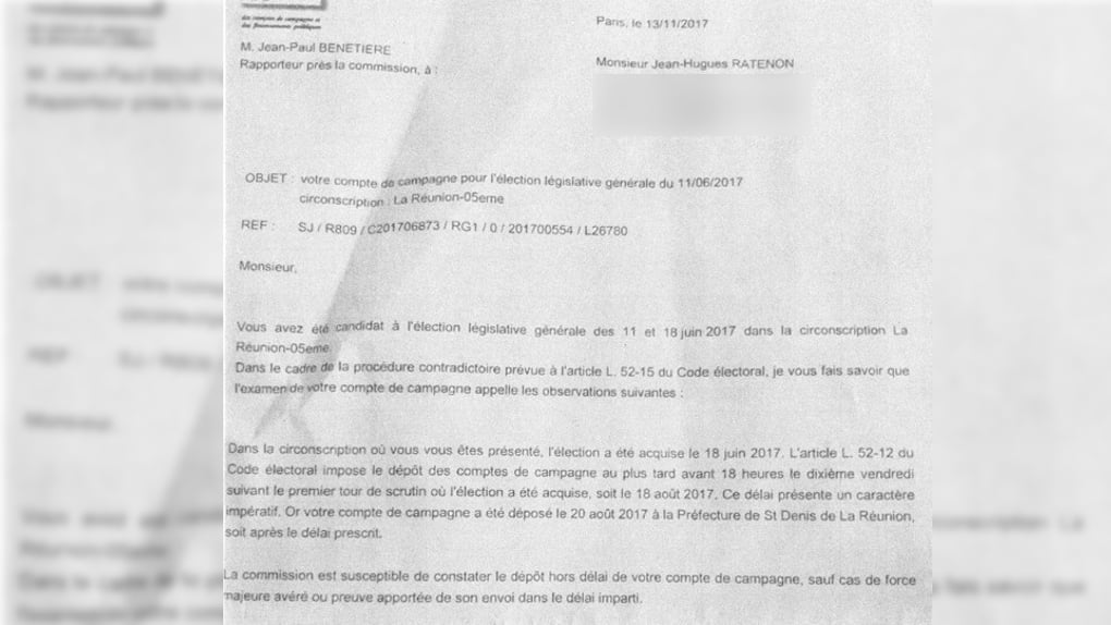 L'élection de Jean-Hugues Ratenon risque-t-elle d'être annulée?