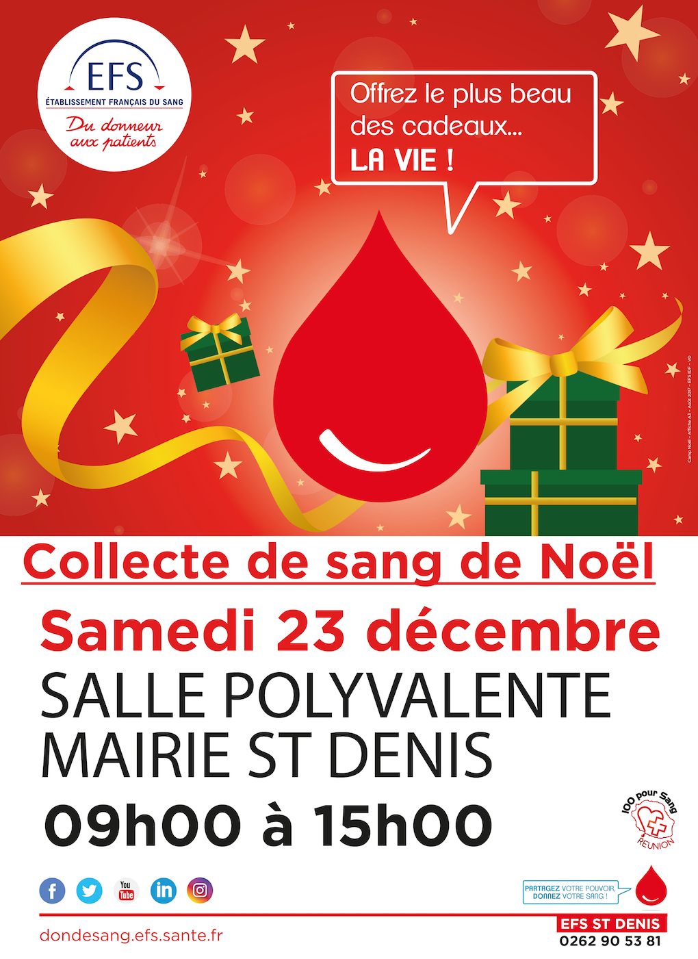 Réserves de sang fragiles à l’approche des fêtes: 