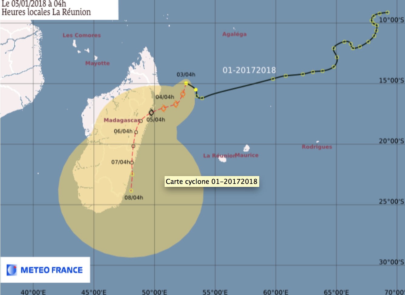 La dépression tropicale s'éloigne de notre île