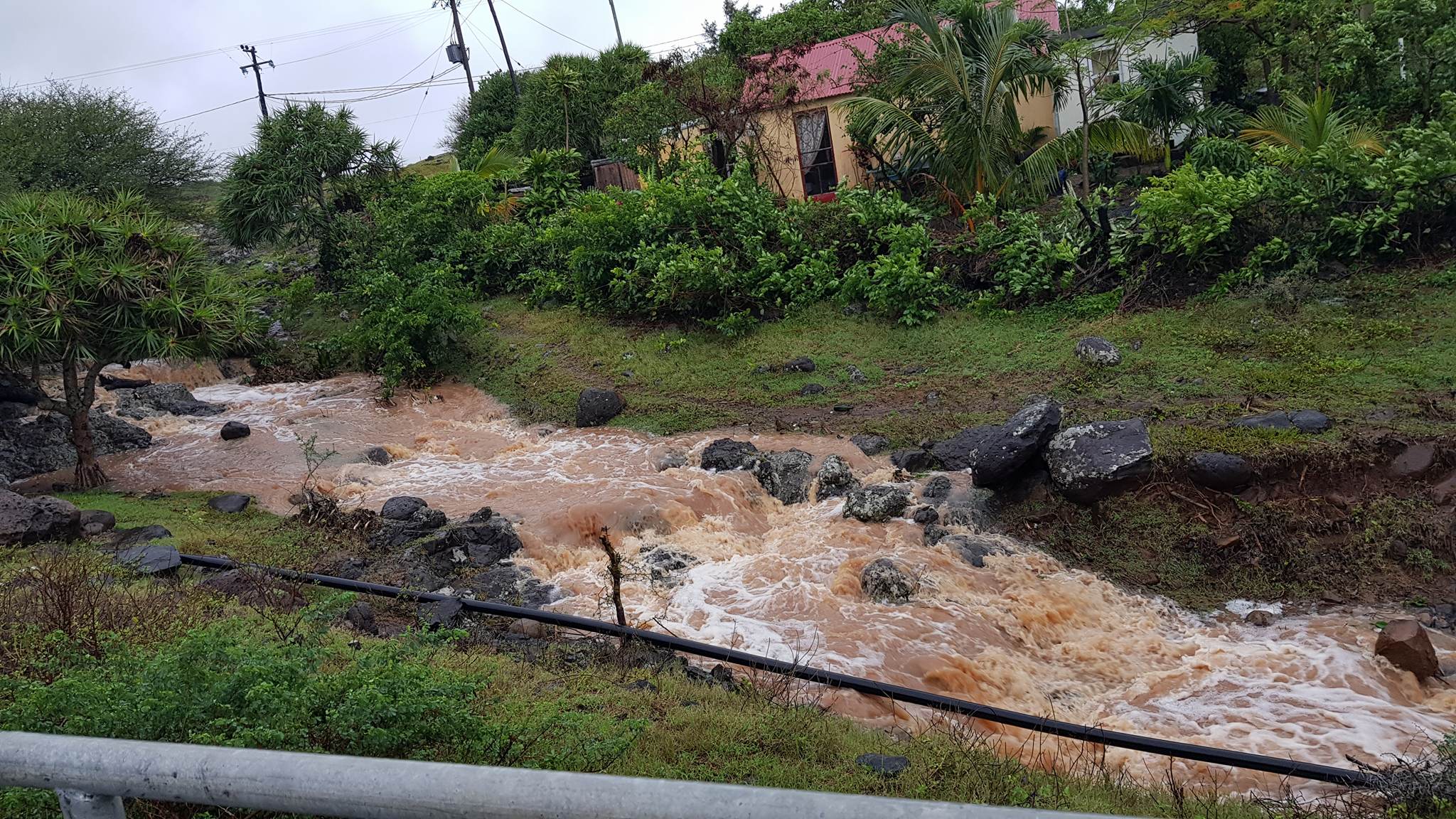 Les premières images de Rodrigues après le passage de Berguitta