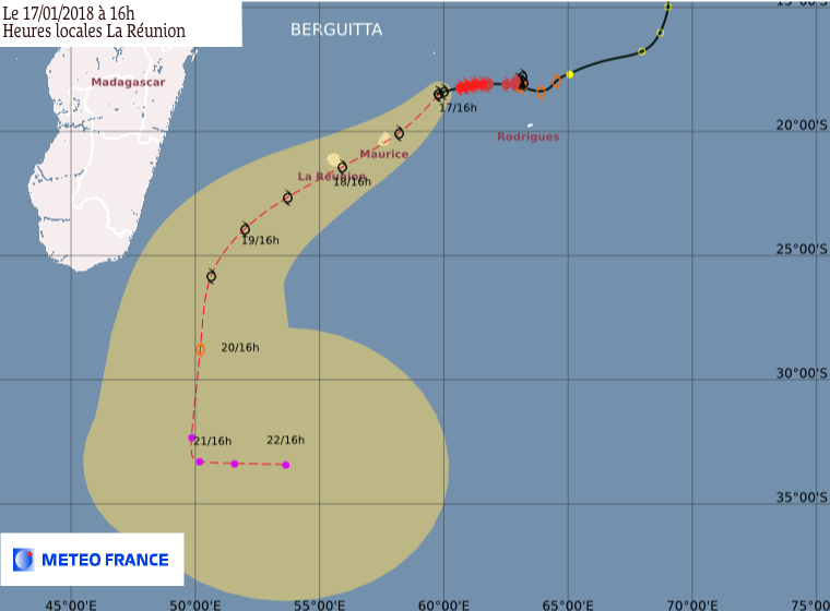 Berguitta à 510 km des côtes réunionnaises