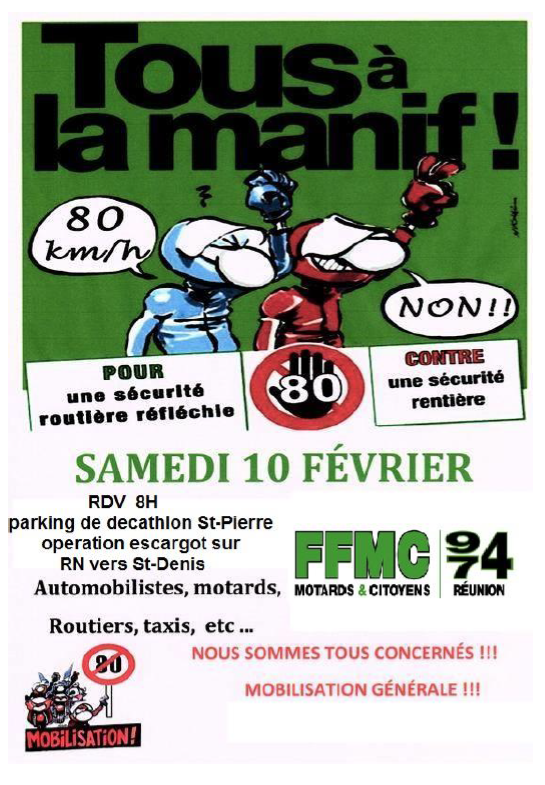 Abaissement de la vitesse à 80km/h : La Fédération des motards en colère prévoit une opération escargot samedi