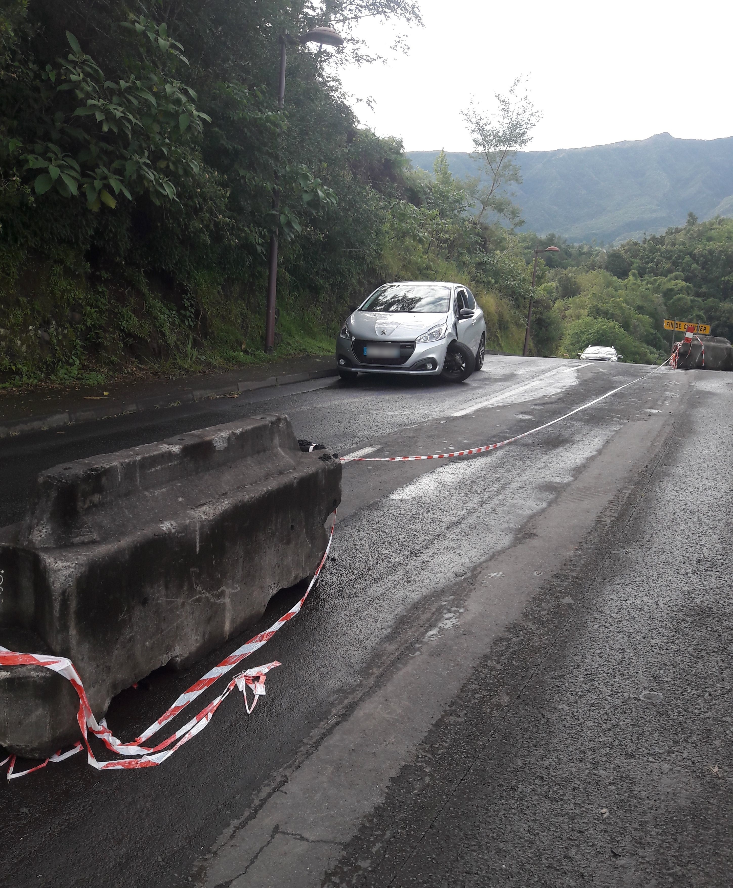 Accident sur la route des Makes par