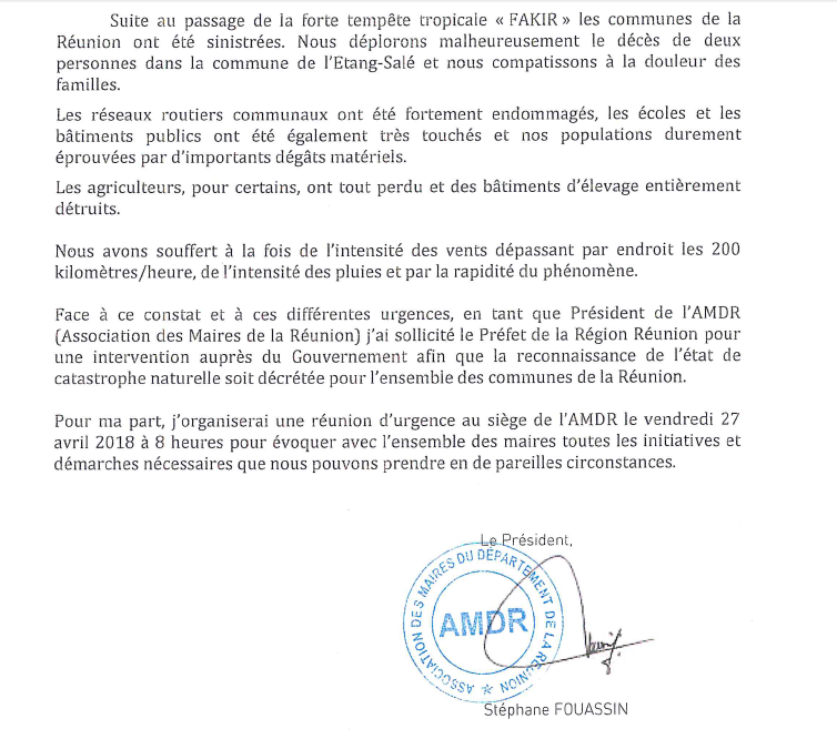 Fakir: Une réunion d'urgence prévue par l'AMDR