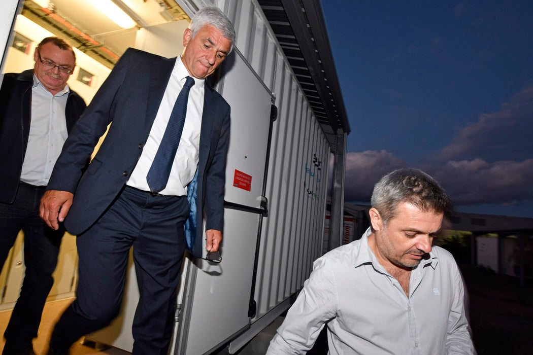 Déplacement mouvementé pour Hervé Morin hier après-midi