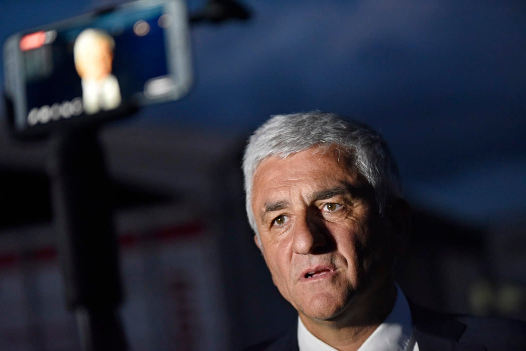 Déplacement mouvementé pour Hervé Morin hier après-midi