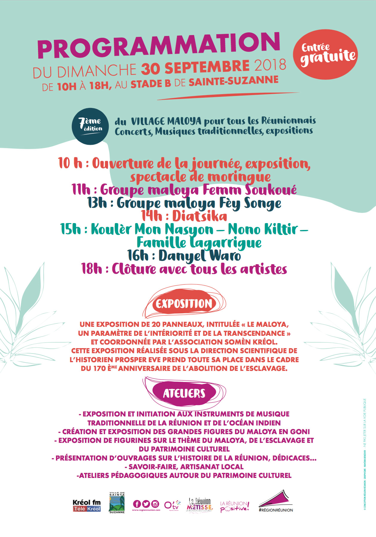 7e e?dition du village Maloya le 30 sept. 2018