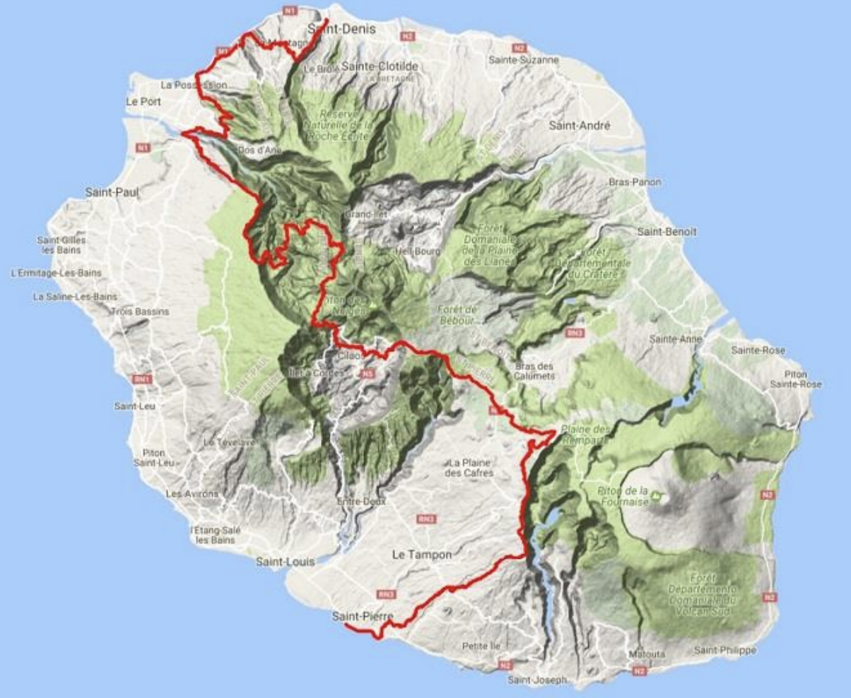 Découvrez le parcours de la Diagonale des fous 2018