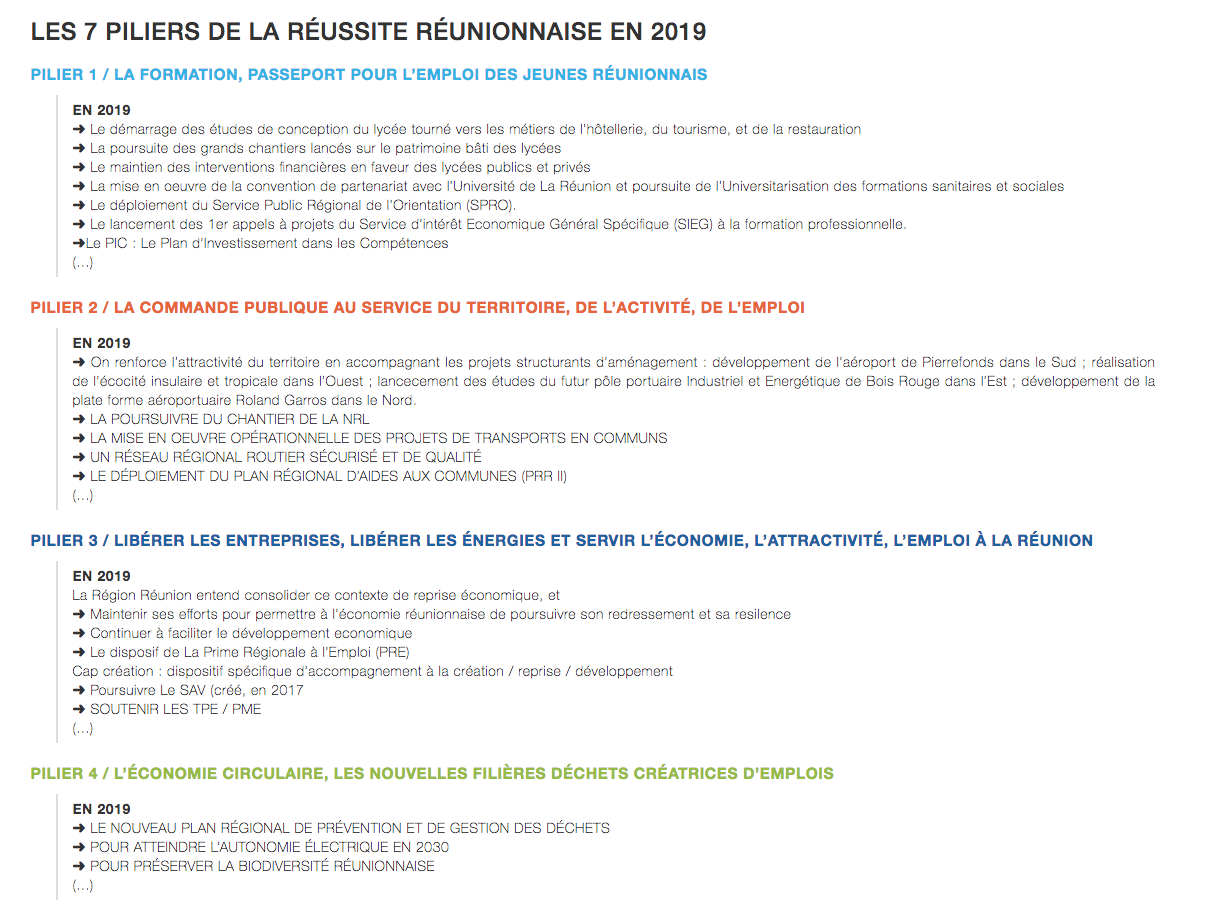Orientations budgétaires 2019 | La Réunion des excellences, c’est Vous !