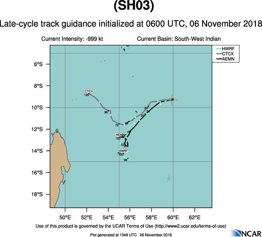JTWC de 16h: Ralentissement de la dépression tropicale 03S à 1320 km de la Réunion