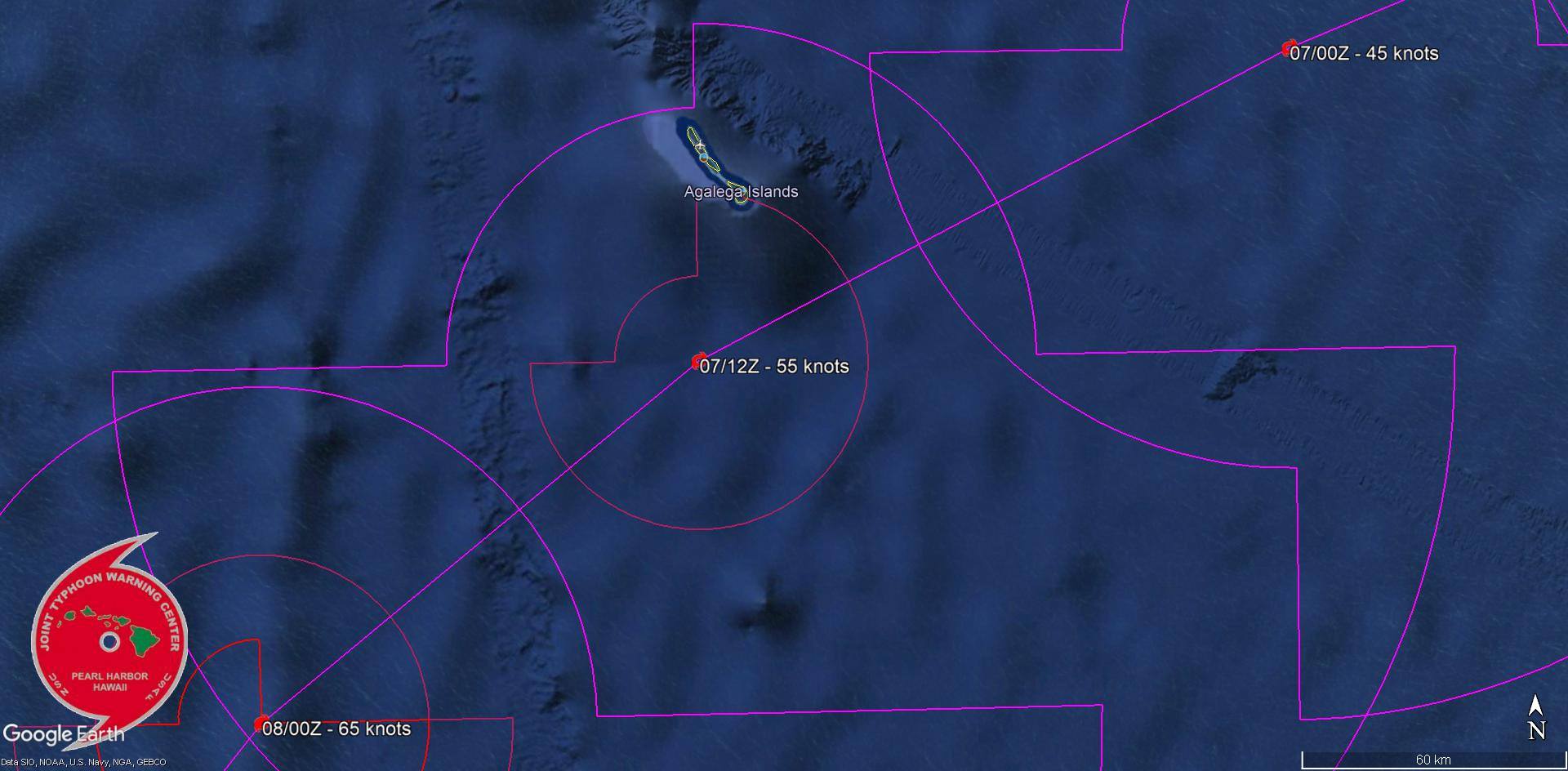 JTWC de 16h: Ralentissement de la dépression tropicale 03S à 1320 km de la Réunion