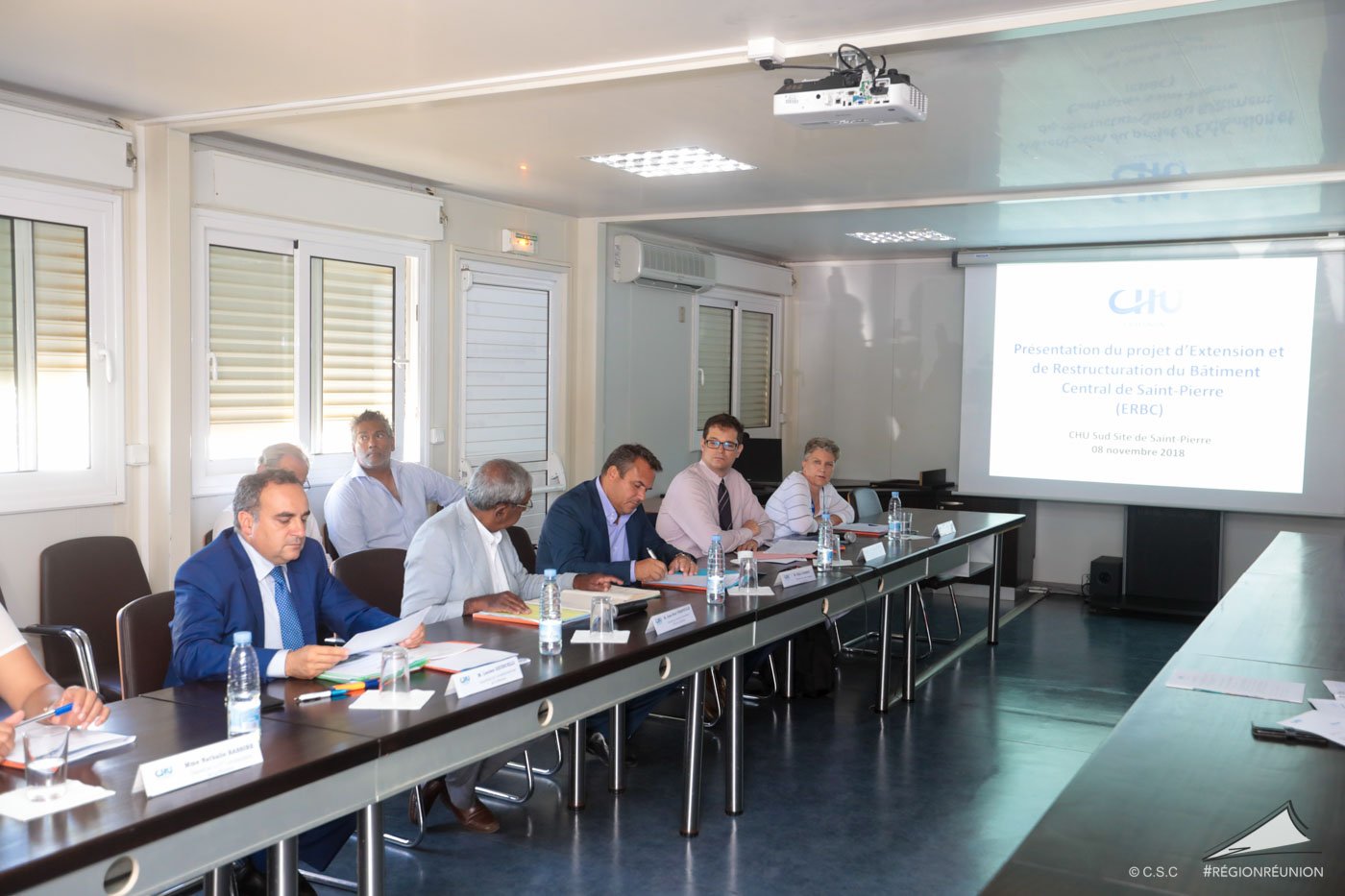 Visite du chantier d’extension et de modernisation du CHU Sud Réunion