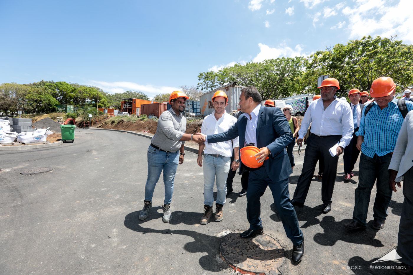 Visite du chantier d’extension et de modernisation du CHU Sud Réunion