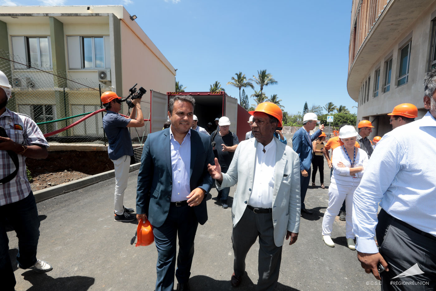 Visite du chantier d’extension et de modernisation du CHU Sud Réunion