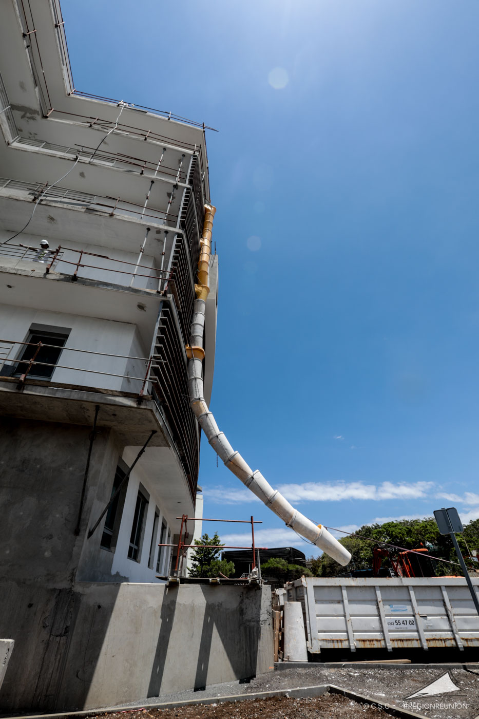 Visite du chantier d’extension et de modernisation du CHU Sud Réunion