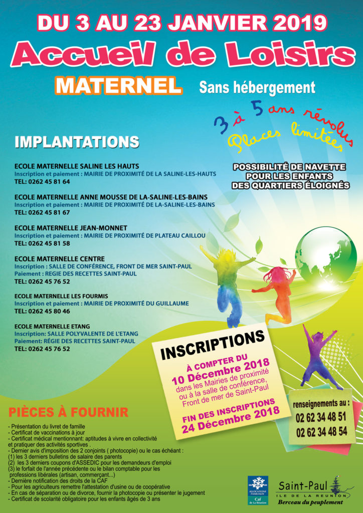Bientôt les vacances ! Les inscriptions pour les ALSH démarrent le 10 décembre 2018 !
