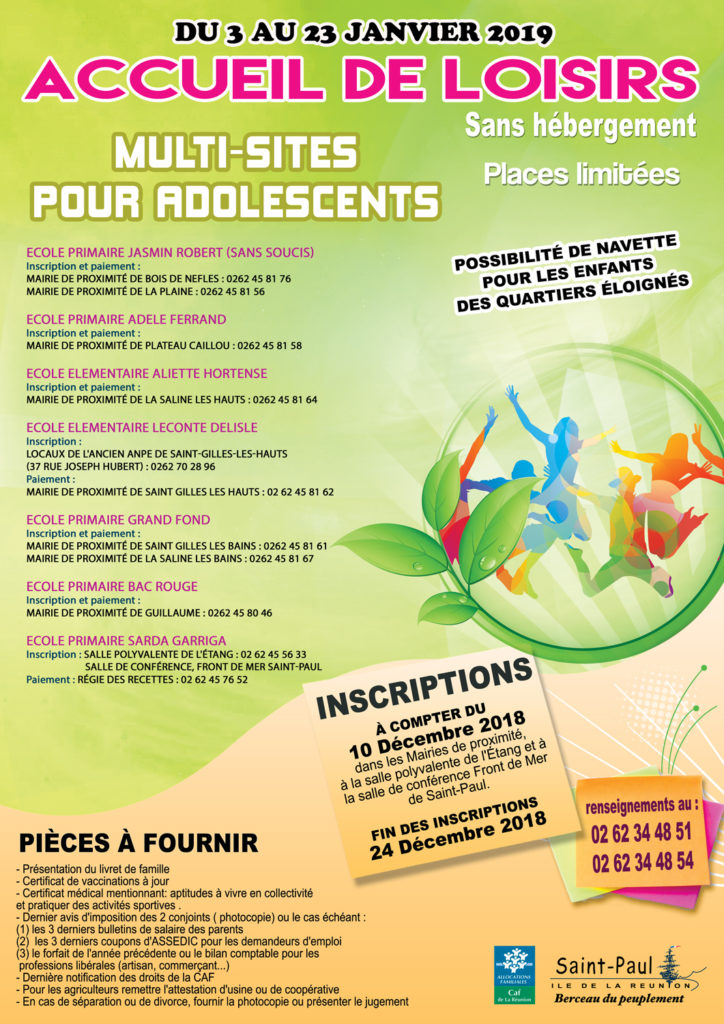 Bientôt les vacances ! Les inscriptions pour les ALSH démarrent le 10 décembre 2018 !