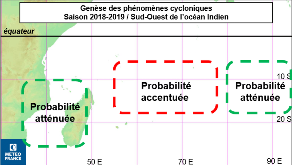 Entre 8 et 11 systèmes cycloniques attendus pour la Saison 2018-2019