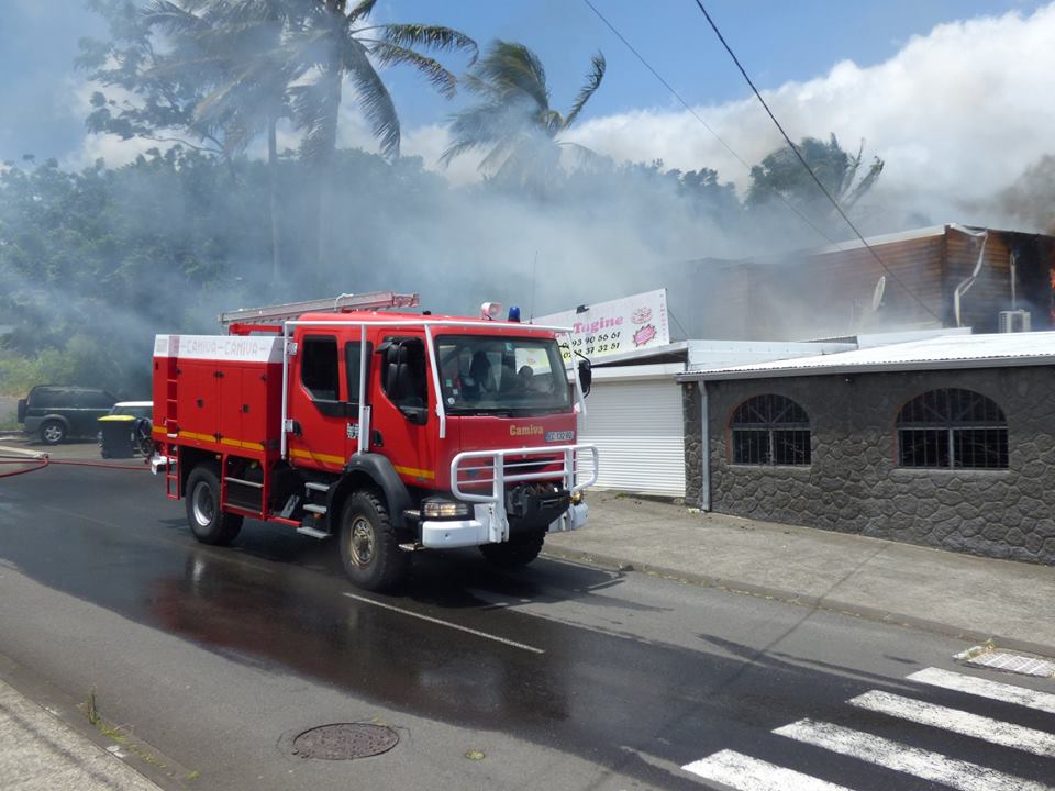 Incendie d'un restaurant à Vincendo